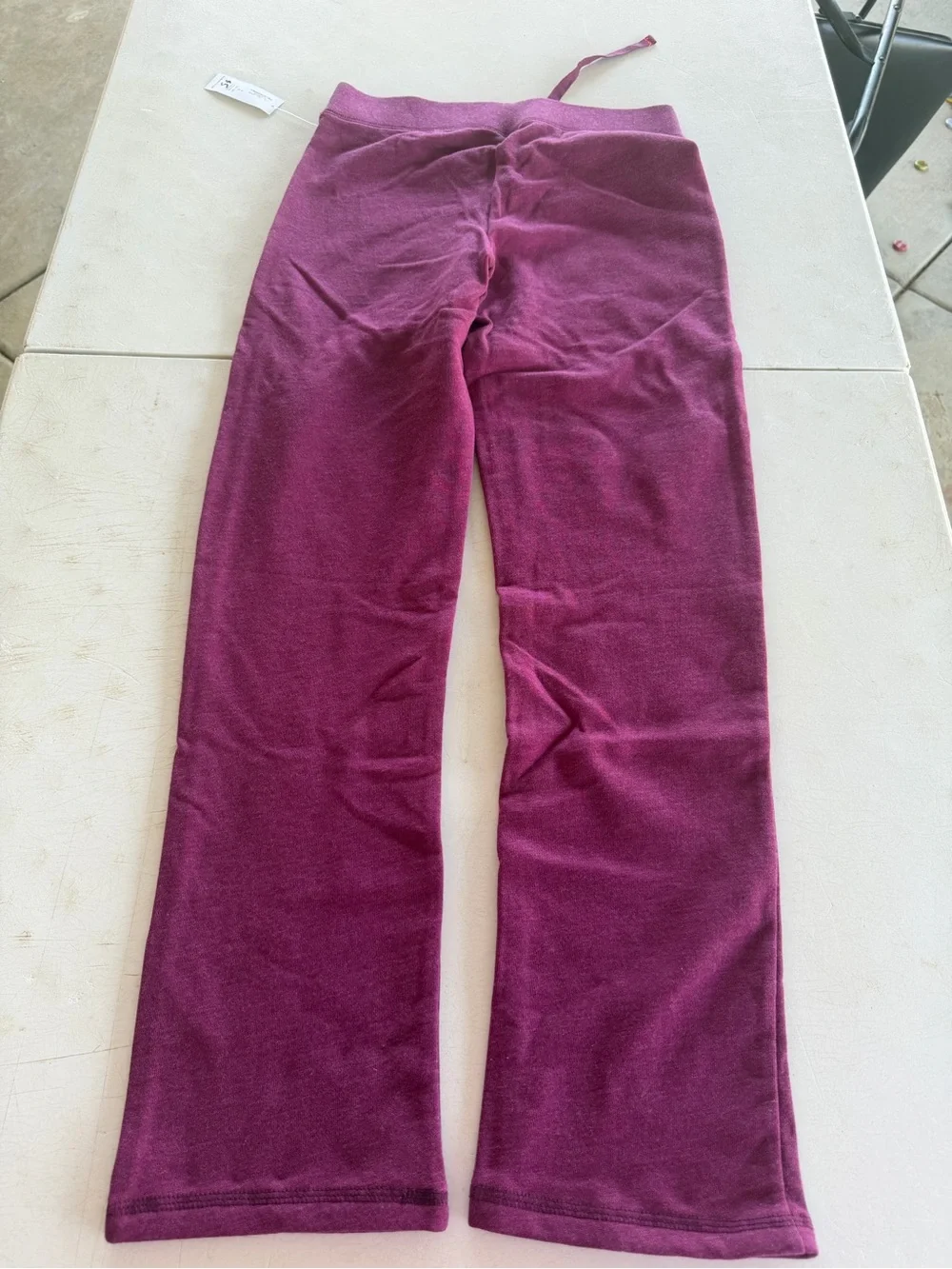 NWT Old Navy Girls' Plum Jogger Pants with Heart Patch